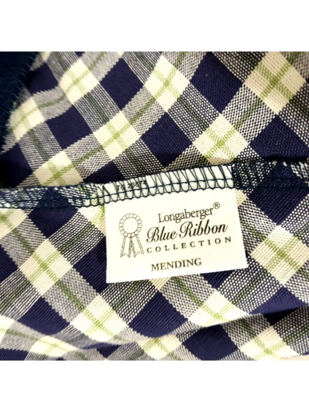Longaberger plaid tags